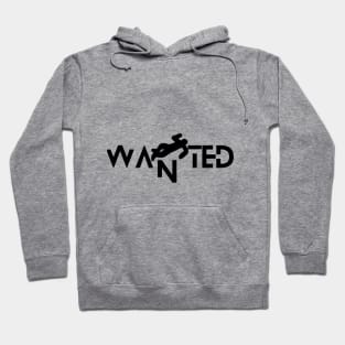 Wanted man typography design Hoodie
